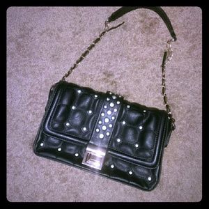 Black Studded Shoulder Bag NWOT